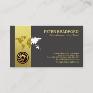 Tarjeta De Visita Hermosa pestaña Gold para marketing de ventas de p