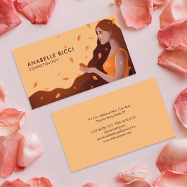 Tarjeta De Visita Hermosa representación femenina de otoño | Feminin