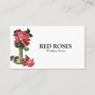 Tarjeta De Visita Hermosa Rosa Roja