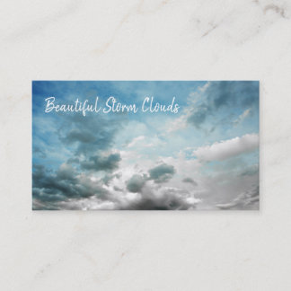 Tarjeta De Visita Hermosa tormenta nublada clima celestial