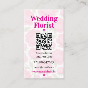 Tarjeta De Visita Hermosas flores de rosa 