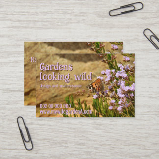 Tarjeta De Visita Hermosas plantas para diseñador de jardines
