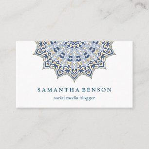 Tarjeta De Visita Hermoso blogger de medios sociales en Mandala