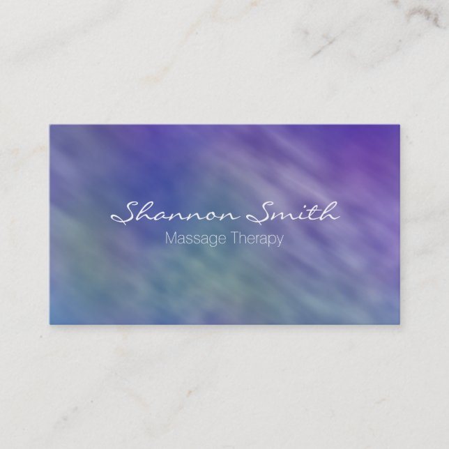Tarjeta De Visita Hermoso Cielo Arcoiris Minimal Elegante (Anverso)