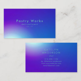 Tarjeta De Visita Hermoso Diseñador de degradados elegante