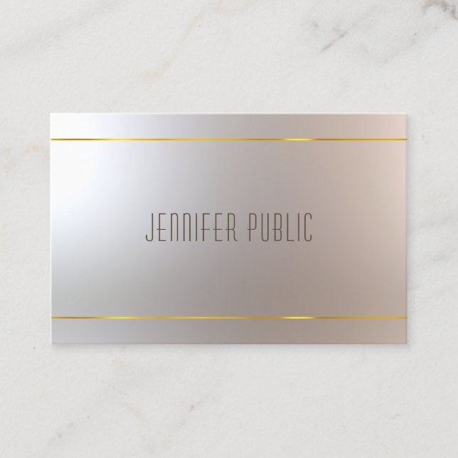 Tarjeta De Visita Hermoso diseño moderno Moda profesional (Anverso)