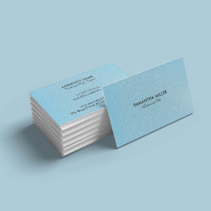 Tarjeta De Visita Hermoso fondo azul bebé brillante