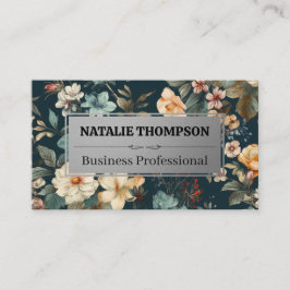 Tarjeta De Visita Hermoso fondo de flores