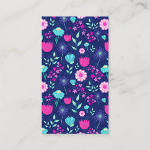 Tarjeta De Visita Hermoso fondo de patrón floral