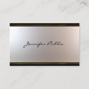 Tarjeta De Visita Hermoso guión de escritura a mano Glamour de diseñ