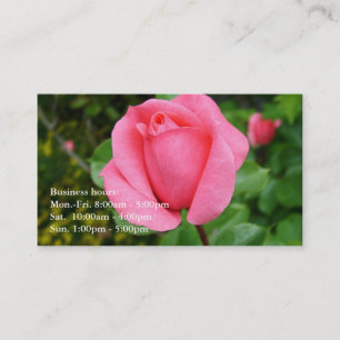 Tarjeta De Visita hermoso profesional de las flores rosadas