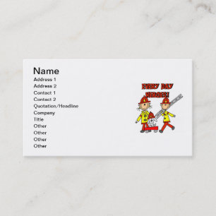 Tarjeta De Visita Héroes de Todos los Días Camisetas y Regalos para 
