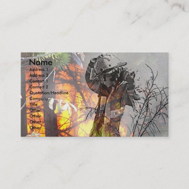 Tarjeta De Visita Héroes diarios (Anverso)