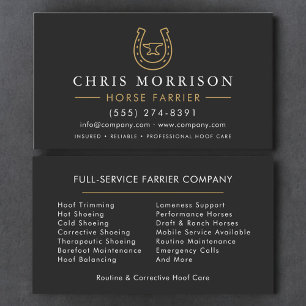 Tarjeta De Visita Herrador y Forjador de Caballos