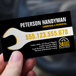 TARJETA DE VISITA HERRAMIENTA DE EMERGENCIA DE HANDYMAN QUE SE RELLE