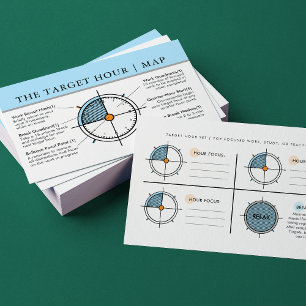 Tarjeta De Visita Herramienta de enfoque de hora objetivo para traba