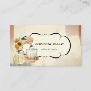 Tarjeta De Visita Herramienta manual de pastelería de panadería de a