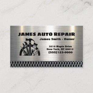 Tarjeta De Visita Herramienta Metalizado de reparación automática me