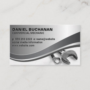 Tarjeta De Visita Herramienta Wrenches   Hardware mecánico