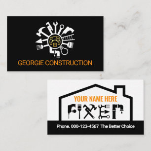 Tarjeta De Visita Herramientas Creativas de Hombre de Hogar