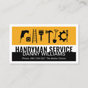 Tarjeta De Visita Herramientas Creativas para Mano de Obra Cualifica
