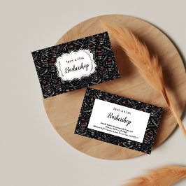 Tarjeta De Visita Herramientas de Barbero Tradicionales Afeitado Clá