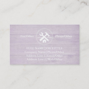 Tarjeta De Visita Herramientas de carpintero de generador profesiona