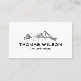 Tarjeta De Visita Herramientas de carpintero de mano de construcción