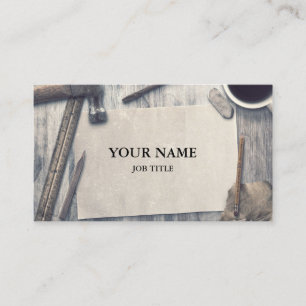 Tarjeta De Visita Herramientas de carpintero de Professional Builder