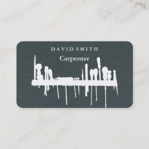 Tarjeta De Visita Herramientas de carpintero de Professional Builder