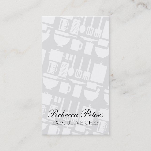 Tarjeta De Visita Herramientas de cocina (Anverso)