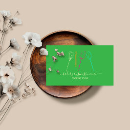 Tarjeta De Visita Herramientas de cocina panadería comida casera ver