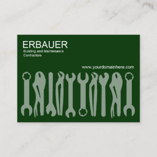 Tarjeta De Visita Herramientas de comercio (Chubby v2) - Verde oscur