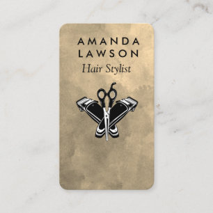 Tarjeta De Visita Herramientas de corte de cabello   Barbero