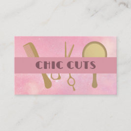 Tarjeta De Visita Herramientas de estilo de pelo Estilo Salón Bellez