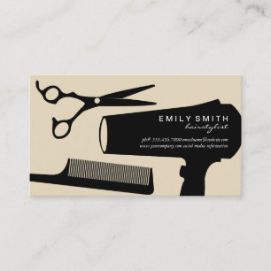 Tarjeta De Visita Herramientas de Hairstylista
