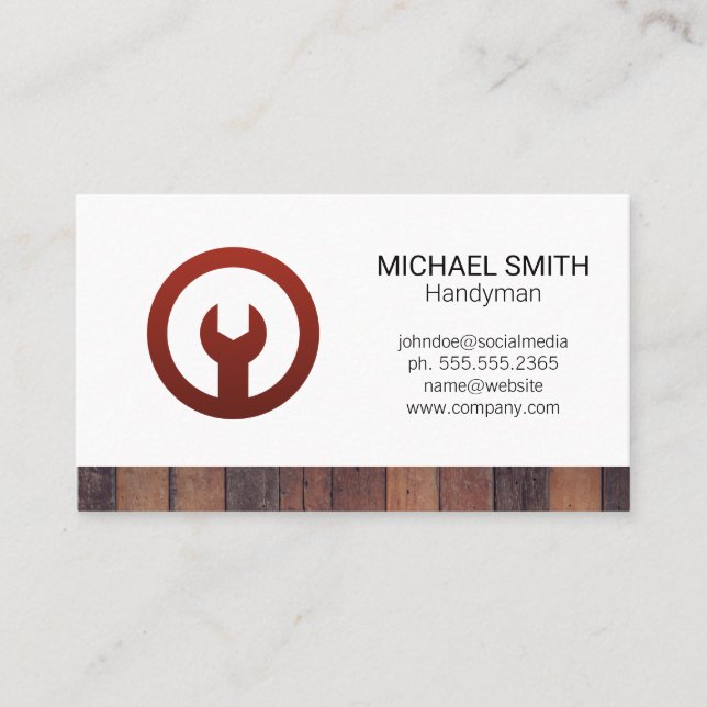 Tarjeta De Visita Herramientas de herramientas de hardware | Constru (Anverso)