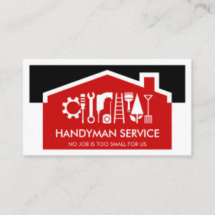 Tarjeta De Visita Herramientas de hombre habil para edificio de tech