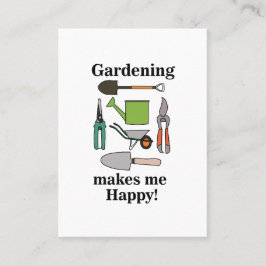 Tarjeta De Visita Herramientas de jardinería Jardinería