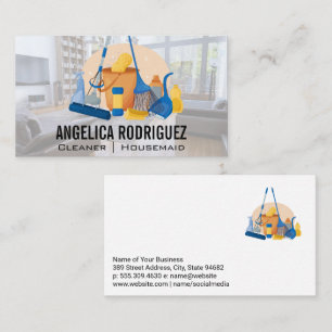 Tarjeta De Visita Herramientas de limpieza de anitización