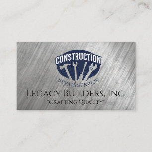 Tarjeta De Visita Herramientas de mano de construcción   Reparación 