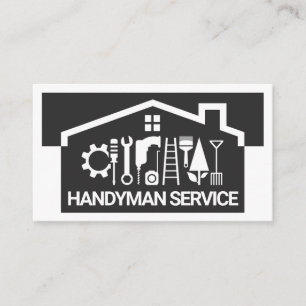 Tarjeta De Visita Herramientas de Mano de Obra para Edificios en Azo