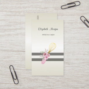 Tarjeta De Visita Herramientas de mano para pastelería elegantes, mo
