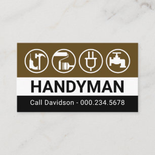 Tarjeta De Visita Herramientas de Mano Reparaciones del Hogar