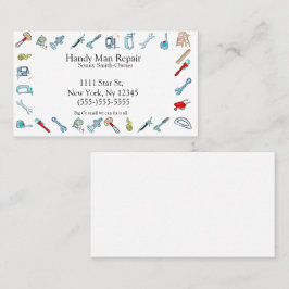 Tarjeta De Visita herramientas de mantenimiento de handman