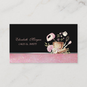 Tarjeta De Visita Herramientas de panadería adorables y elegantes co