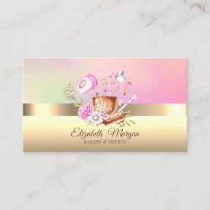 Tarjeta De Visita Herramientas de panadería para cupcakes profesiona