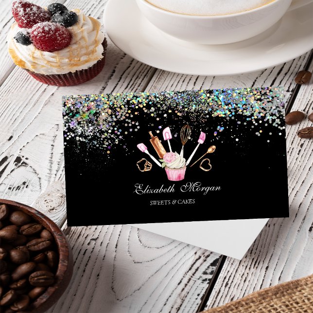 Tarjeta De Visita Herramientas de panadería Pastel de pastelitos col (Subido por el creador)