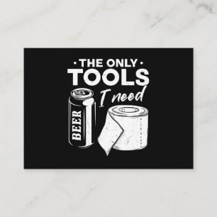 Tarjeta De Visita Herramientas de papel de tocador de cerveza de tal