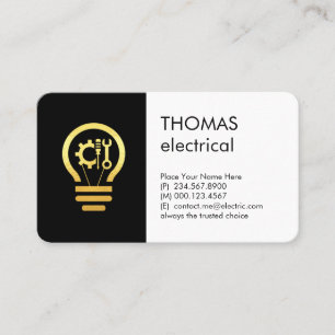 Tarjeta De Visita Herramientas de reparación de bombilla eléctrica d